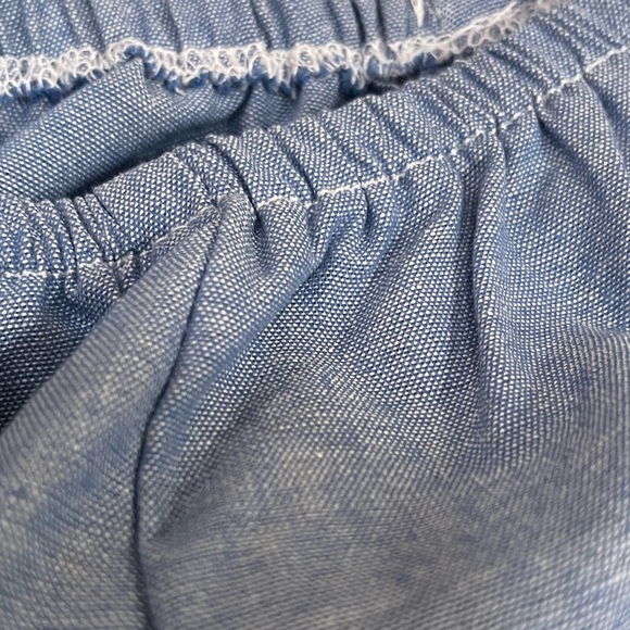 Unique Spectrum•Denim White Crochet Floral Top - Picture 5 of 15